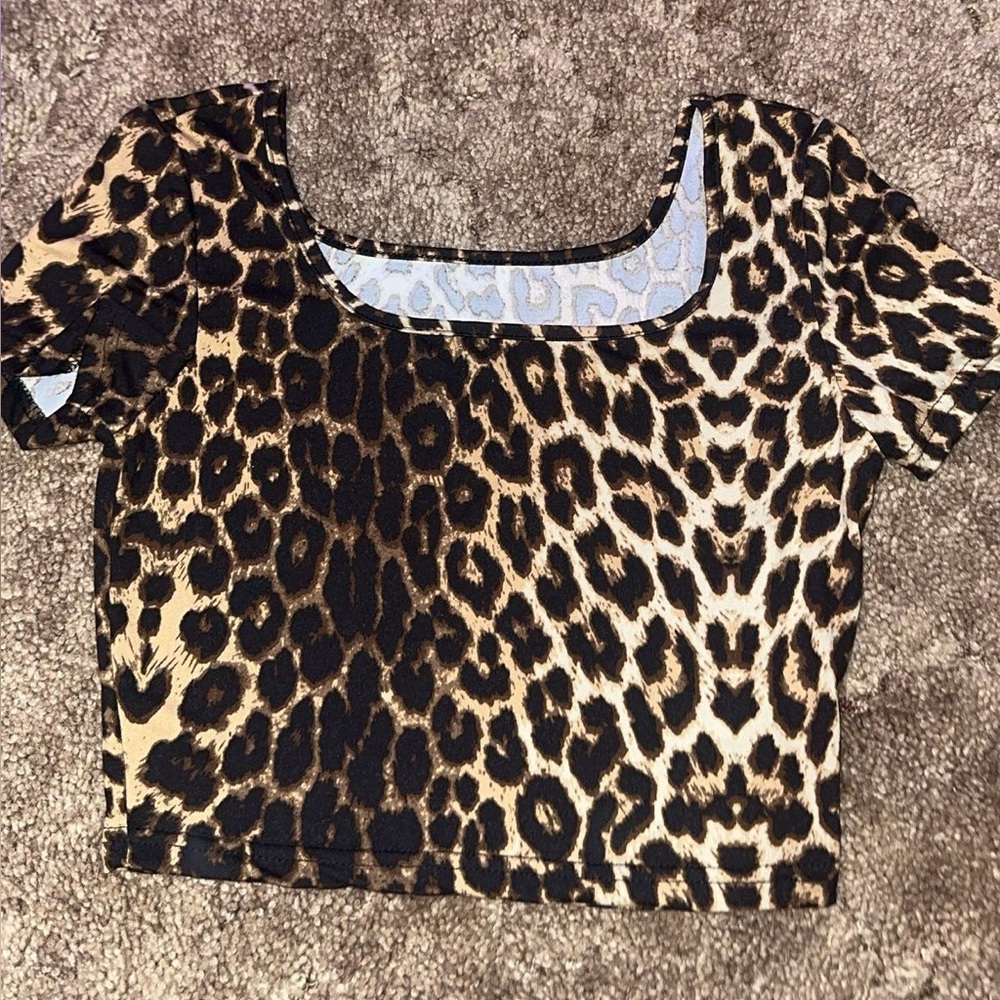 Leopard Print Women's Top